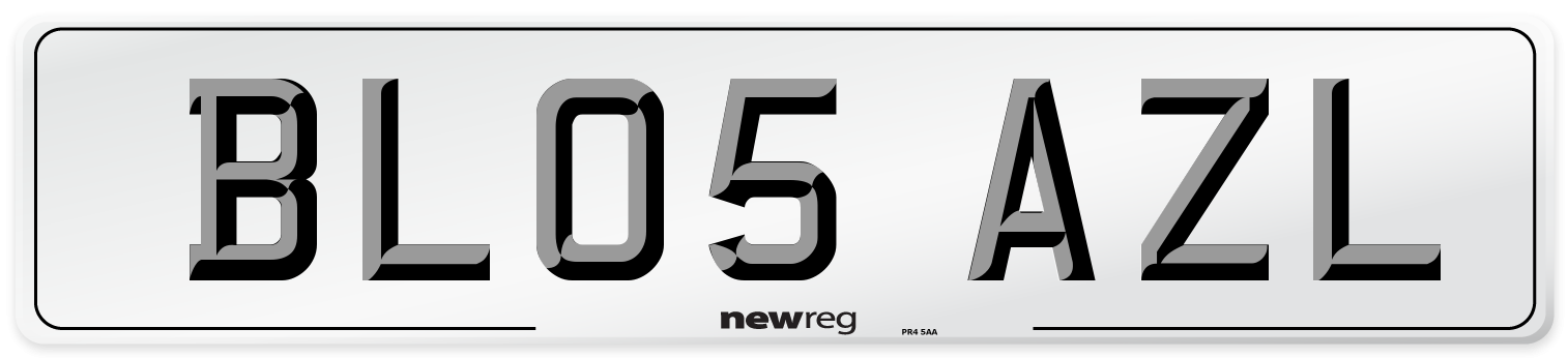 BL05 AZL Number Plate from New Reg